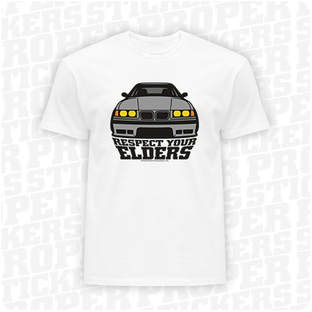 BMW E36 Respect Your Elders - koszulka